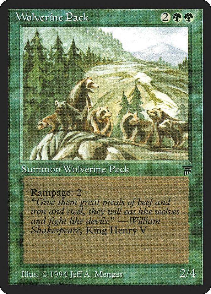 Wolverine Pack [Legends] | Total Play