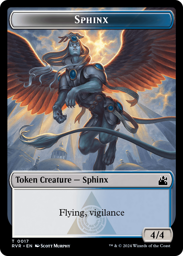 Saproling // Sphinx Double-Sided Token [Ravnica Remastered Tokens] | Total Play
