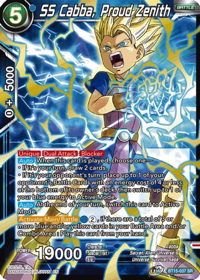 SS Cabba, Proud Zenith (BT15-037) [Saiyan Showdown] | Total Play