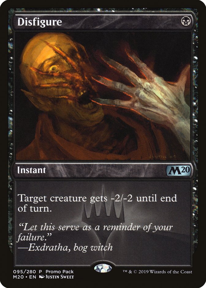 Disfigure (Promo Pack) [Core Set 2020 Promos] | Total Play