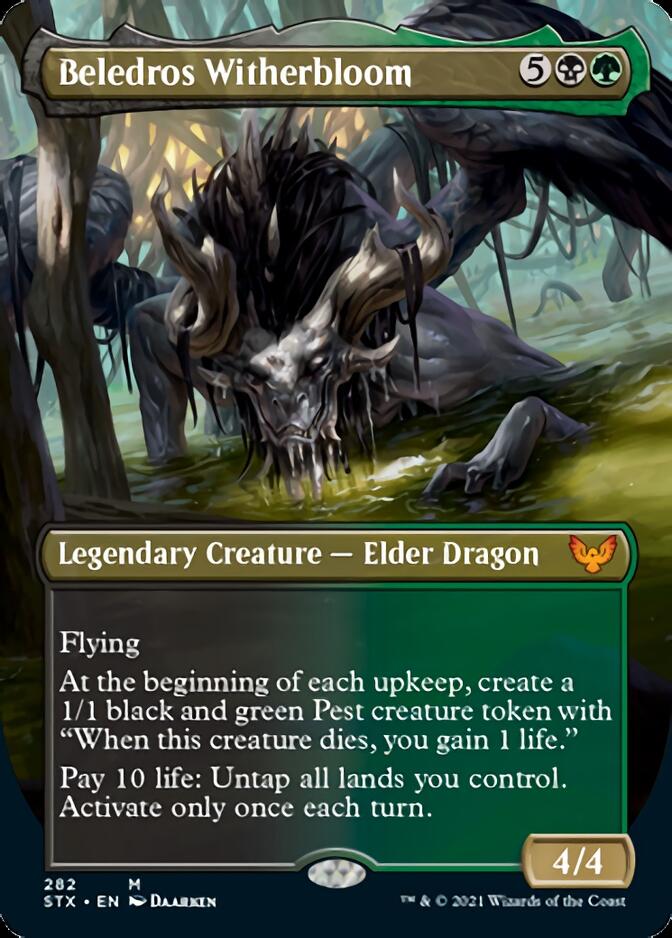 Beledros Witherbloom (Borderless Alternate Art) [Strixhaven: School of Mages] | Total Play
