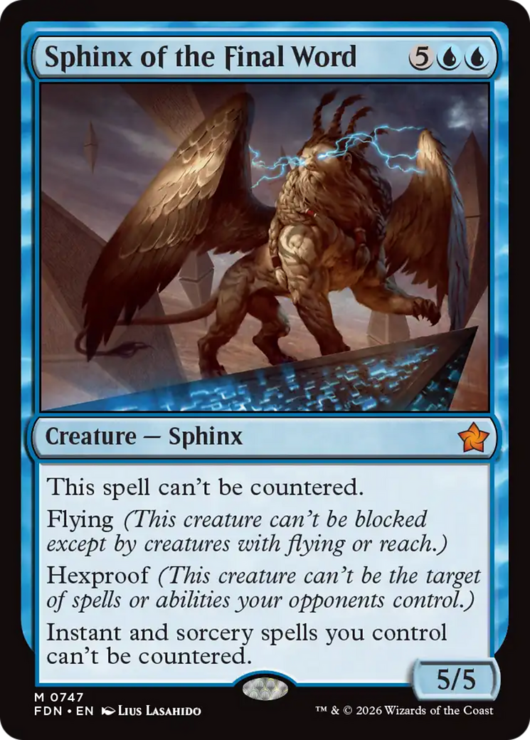Sphinx of the Final Word (0747) [Foundations] | Total Play