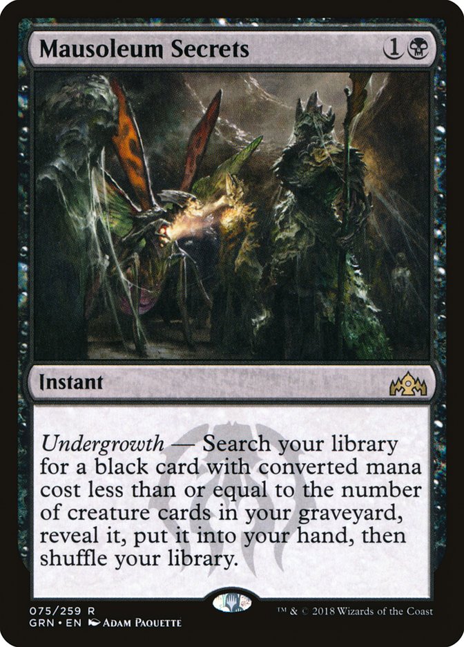 Mausoleum Secrets [Guilds of Ravnica] | Total Play