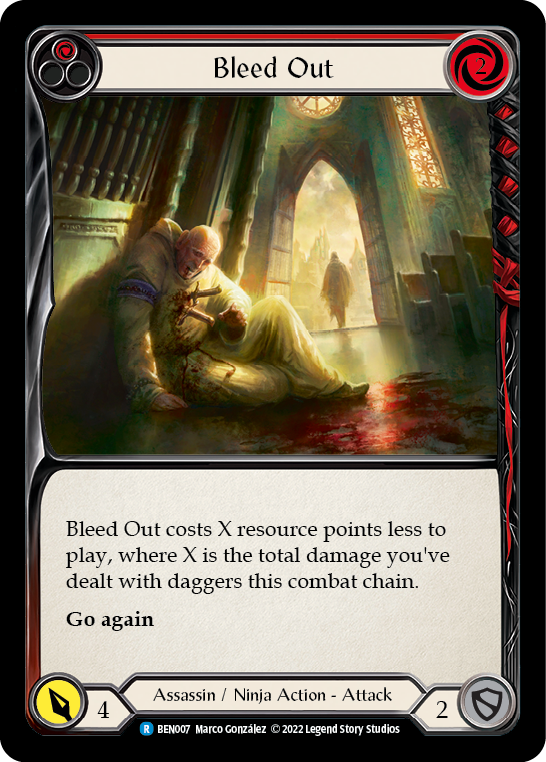 Bleed Out (Red) [BEN007] (Outsiders Benji Blitz Deck) | Total Play
