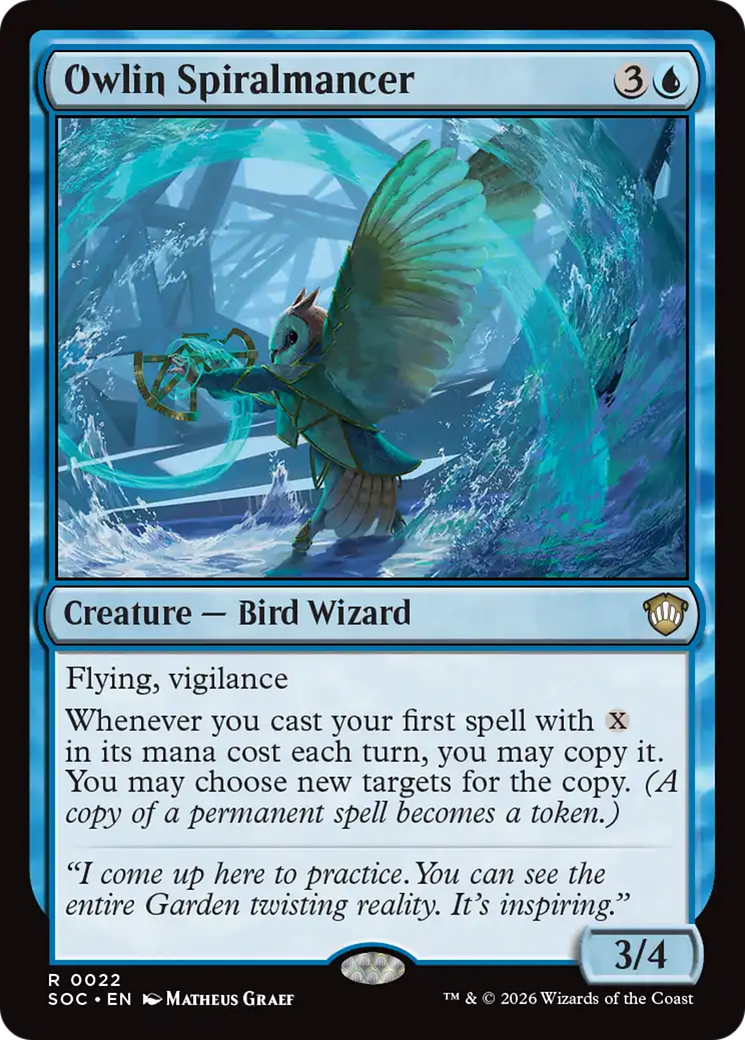 Owlin Spiralmancer [Secrets of Strixhaven Commander] | Total Play