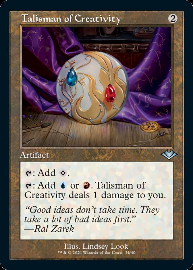 Talisman of Creativity (Retro Foil Etched) [Modern Horizons] | Total Play