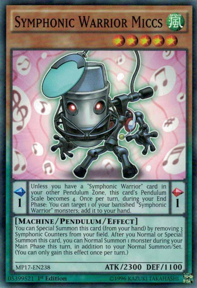 Symphonic Warrior Miccs [MP17-EN238] Common | Total Play