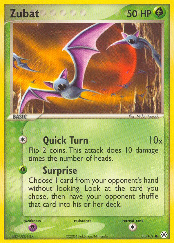 Zubat (83/101) [EX: Hidden Legends] | Total Play