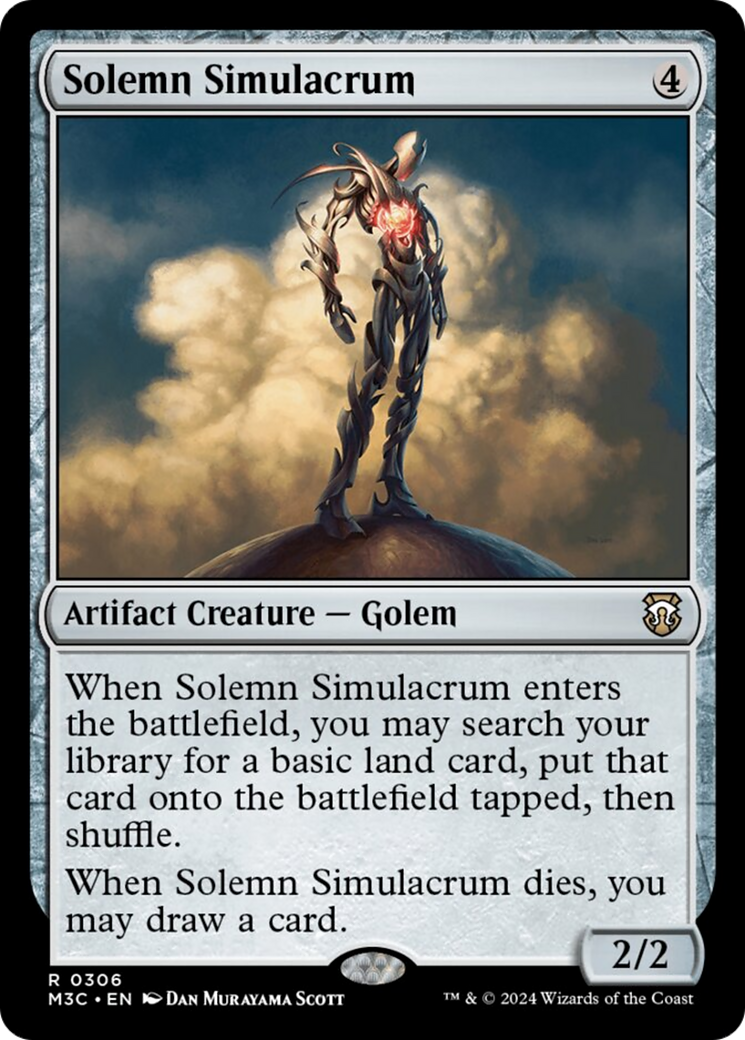 Solemn Simulacrum (Ripple Foil) [Modern Horizons 3 Commander] | Total Play