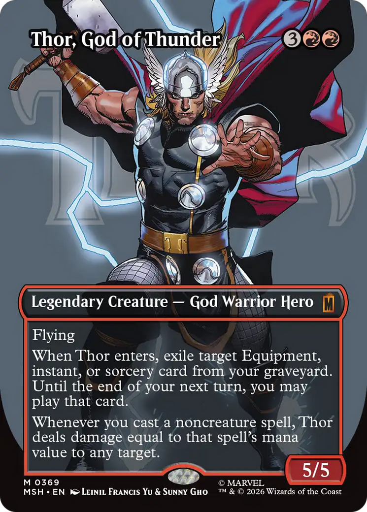 Thor, God of Thunder (Borderless) (0369) [Marvel Super Heroes] | Total Play
