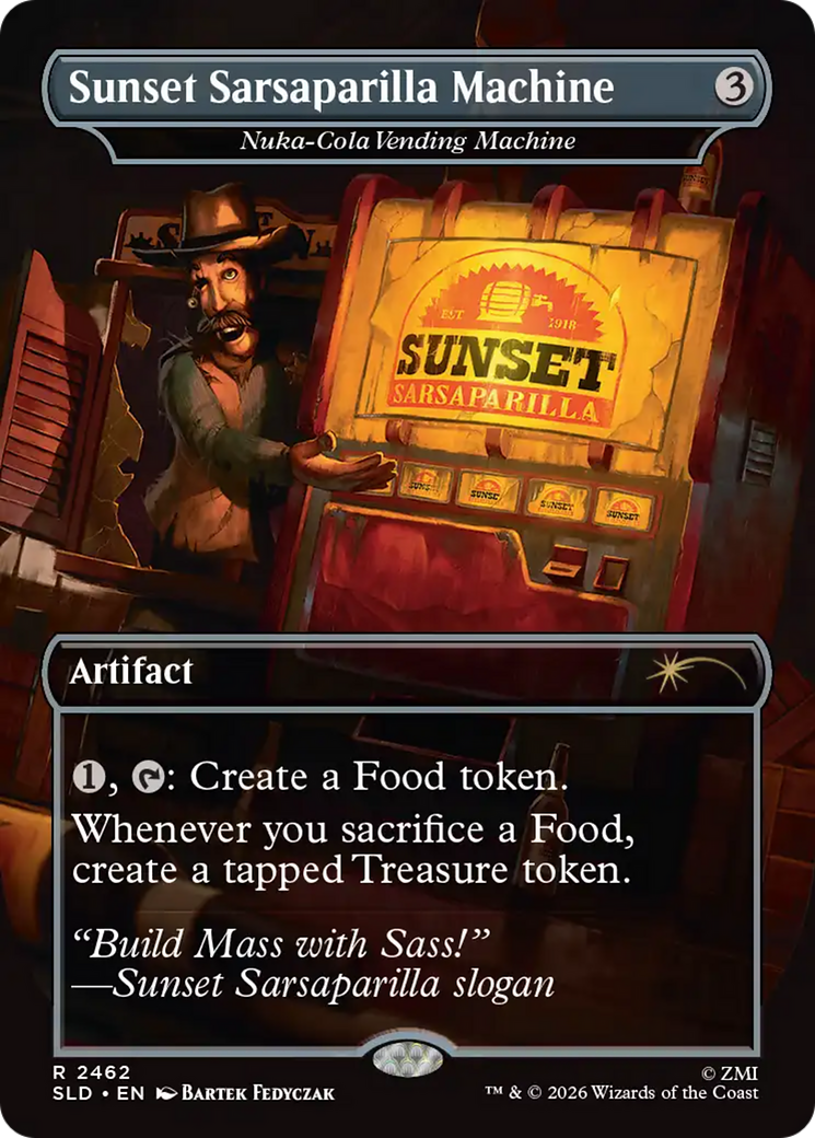 Sunset Sarsaparilla Machine - Nuka-Cola Vending Machine [Secret Lair Drop Series] | Total Play