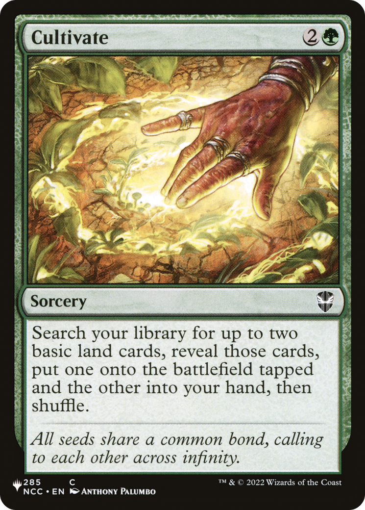 Cultivate (NCC) [The List] | Total Play