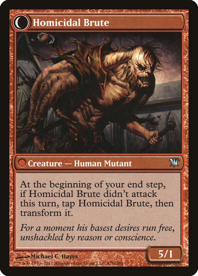 Civilized Scholar // Homicidal Brute [Innistrad] | Total Play