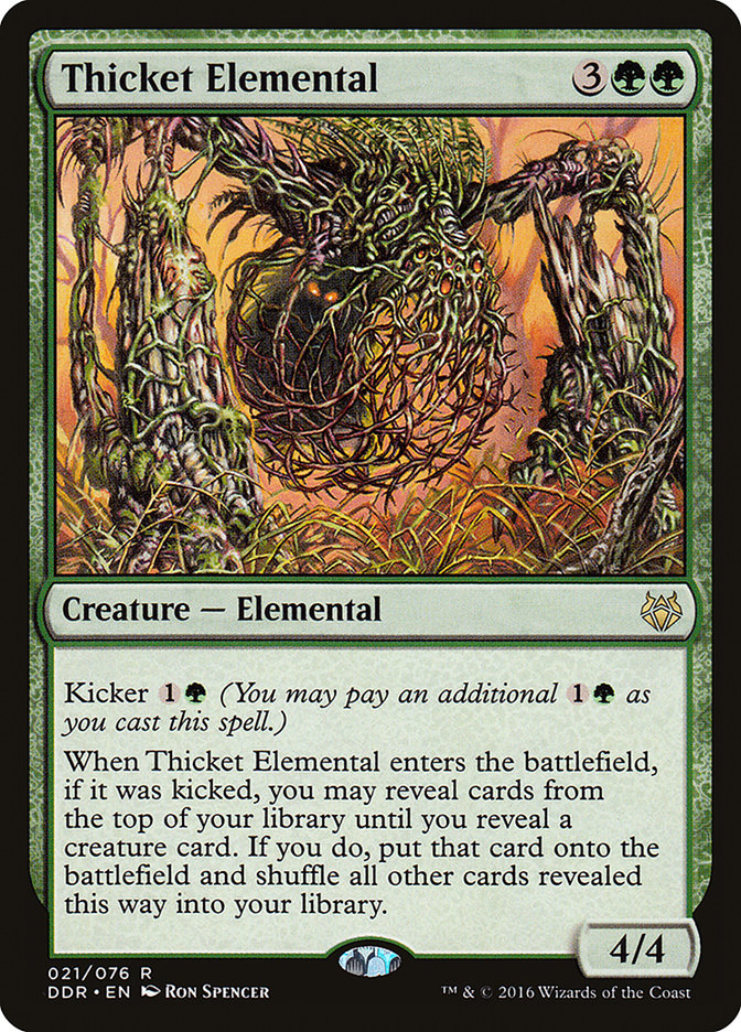 Thicket Elemental [Duel Decks: Nissa vs. Ob Nixilis] | Total Play