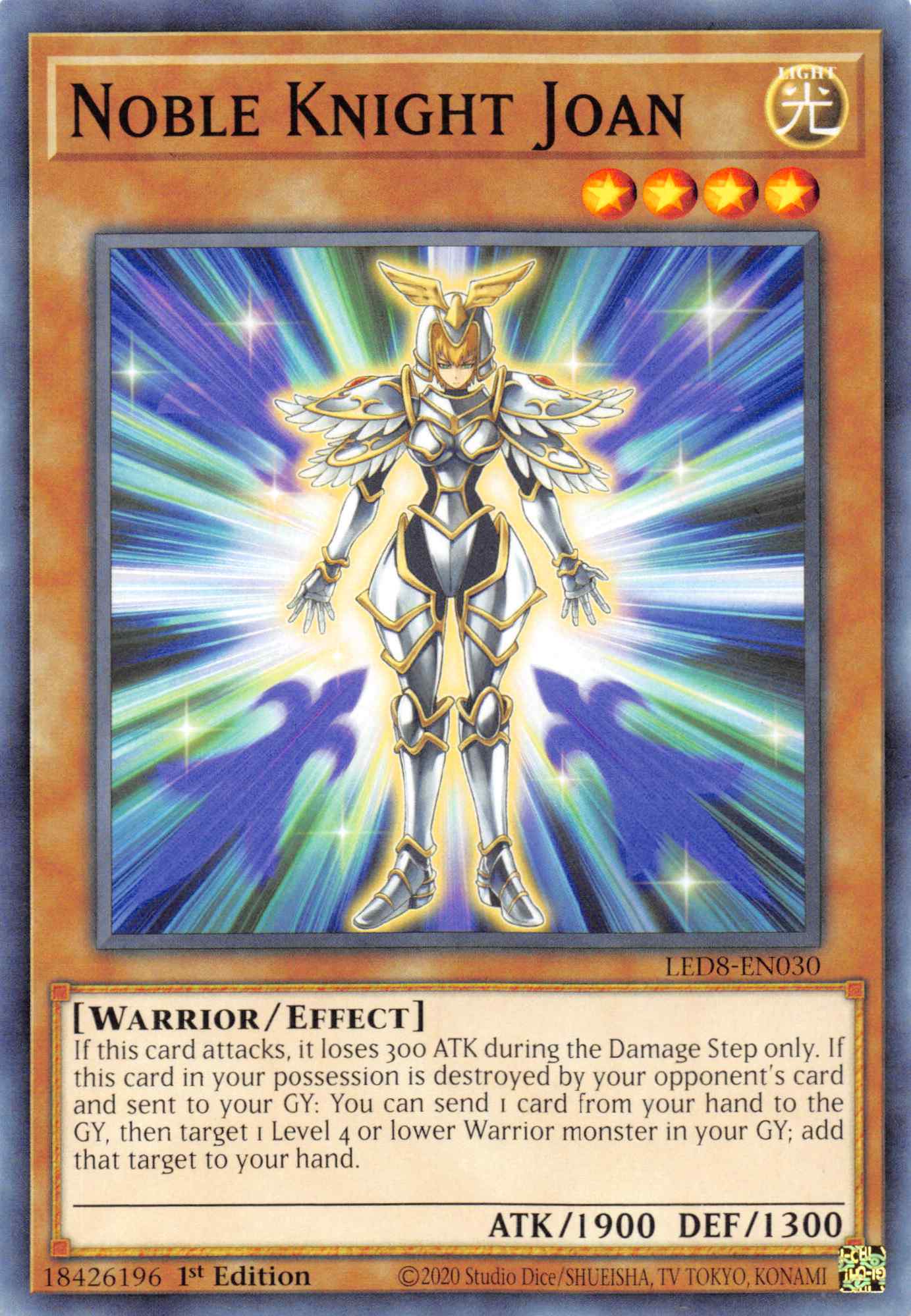 Noble Knight Joan [LED8-EN030] Common | Total Play