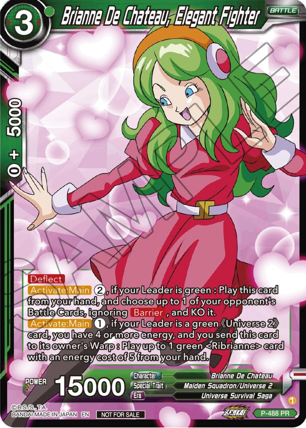 Brianne De Chateau, Elegant Fighter (Zenkai Series Tournament Pack Vol.3) (P-488) [Tournament Promotion Cards] | Total Play