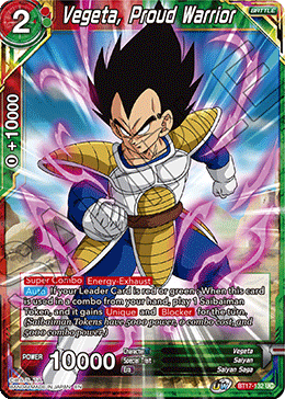 Vegeta, Proud Warrior (BT17-132) [Ultimate Squad] | Total Play