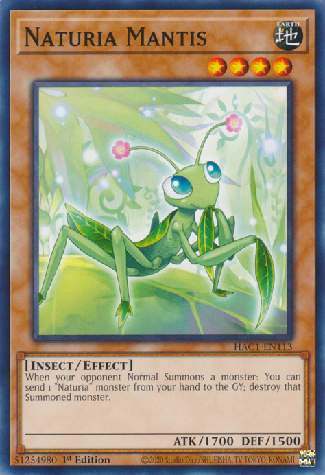 Naturia Mantis [HAC1-EN113] Common | Total Play