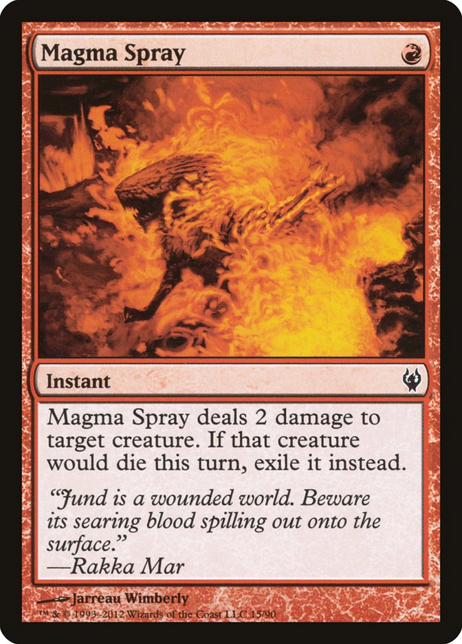 Magma Spray [Duel Decks: Izzet vs. Golgari] | Total Play