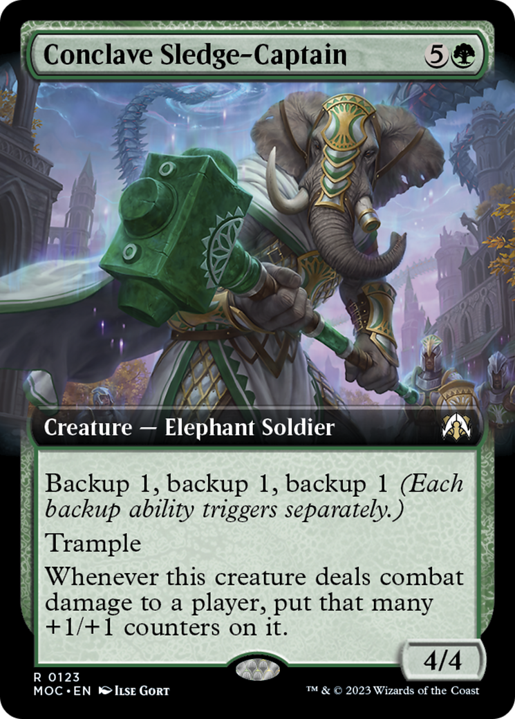 Conclave Sledge-Captain (Extended Art) [March of the Machine Commander] | Total Play