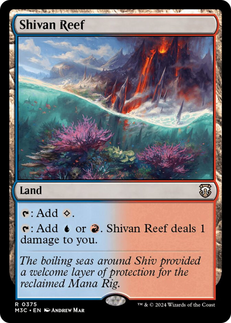 Shivan Reef (Ripple Foil) [Modern Horizons 3 Commander] | Total Play