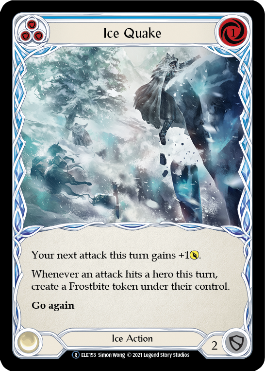 Ice Quake (Blue) [U-ELE153] (Tales of Aria Unlimited)  Unlimited Rainbow Foil | Total Play