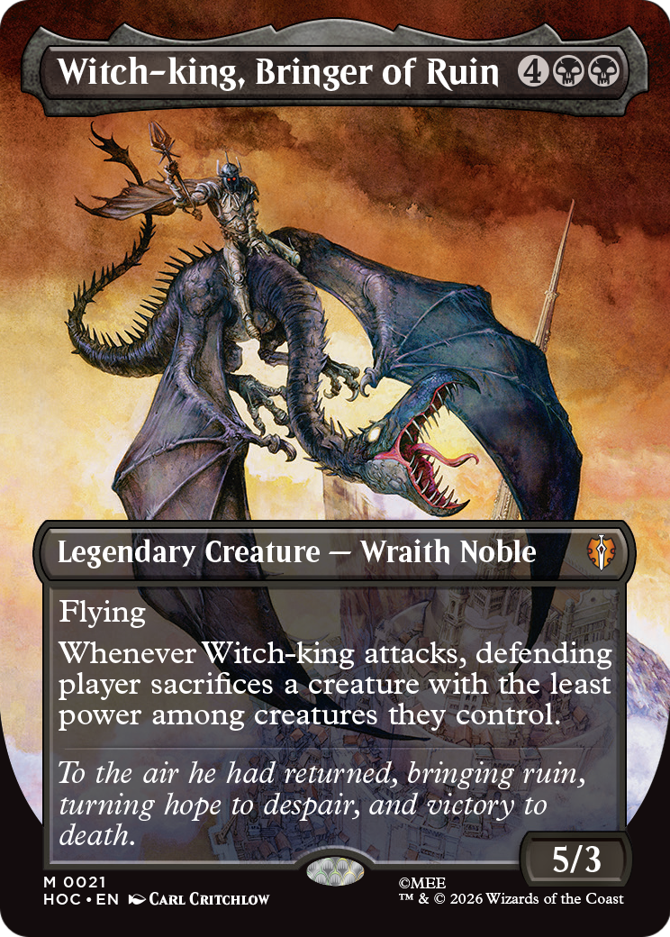 Witch-king, Bringer of Ruin (Borderless) [The Hobbit] | Total Play