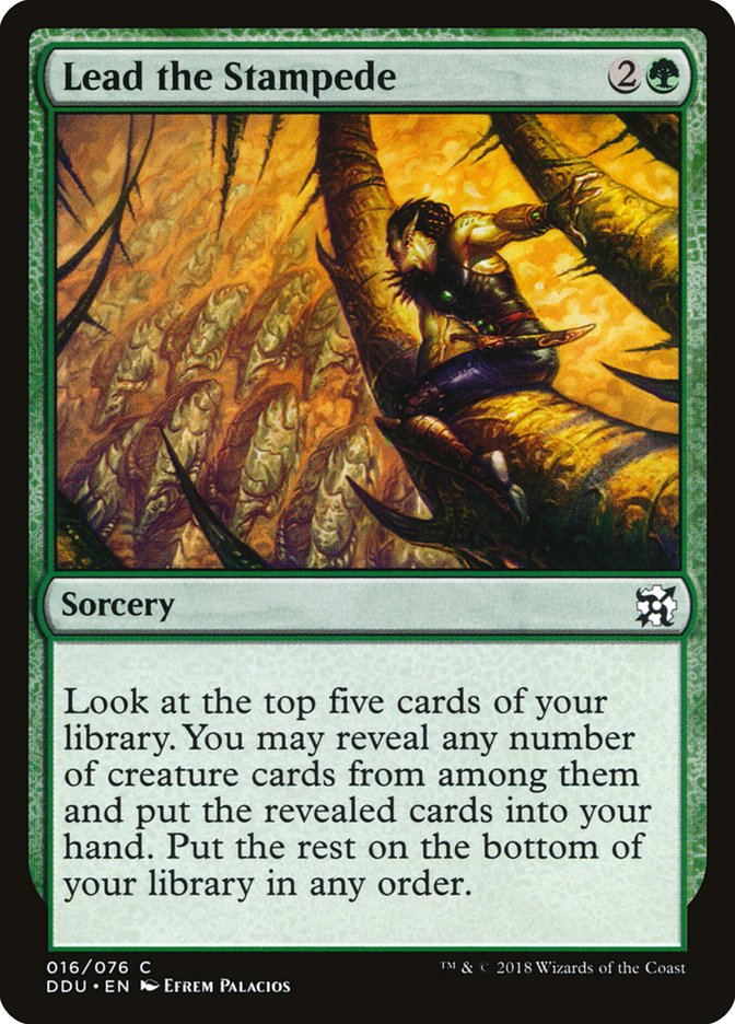 Lead the Stampede [Duel Decks: Elves vs. Inventors] | Total Play