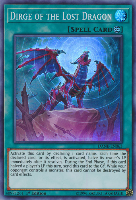 Dirge of the Lost Dragon [DANE-EN063] Super Rare | Total Play