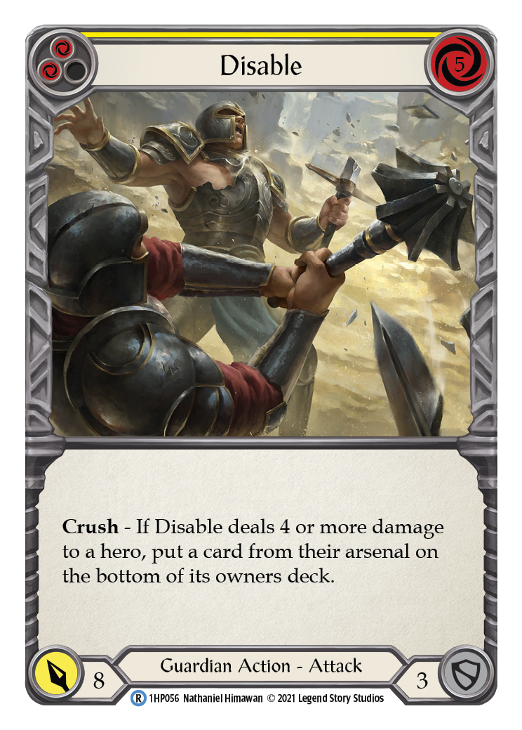 Disable (Yellow) [1HP056] (History Pack 1) | Total Play