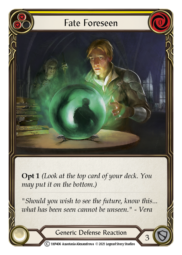 Fate Foreseen (Yellow) [1HP406] (History Pack 1) | Total Play