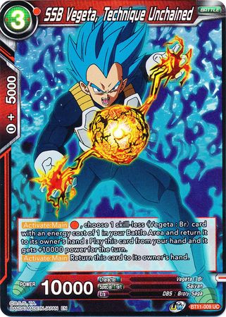 SSB Vegeta, Technique Unchained (BT11-009) [Vermilion Bloodline 2nd Edition] | Total Play