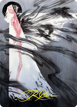 Tendrils of Agony Art Card (Gold-Stamped Signature) [Strixhaven: School of Mages Art Series] | Total Play