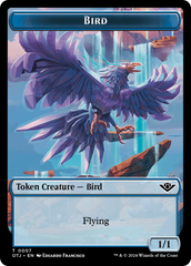 Mercenary // Bird Double-Sided Token [Outlaws of Thunder Junction Tokens] | Total Play