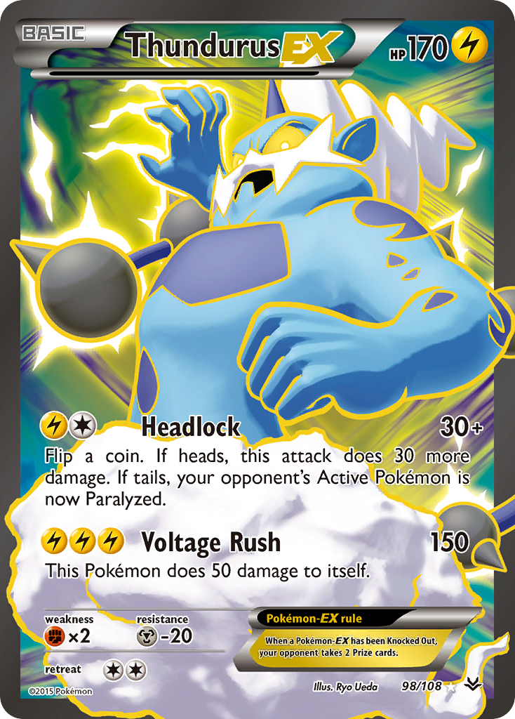 Thundurus EX (98/108) [XY: Roaring Skies] | Total Play