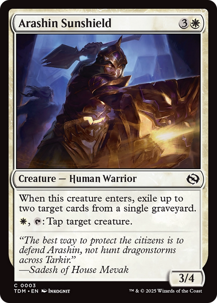 Arashin Sunshield [Tarkir: Dragonstorm] | Total Play