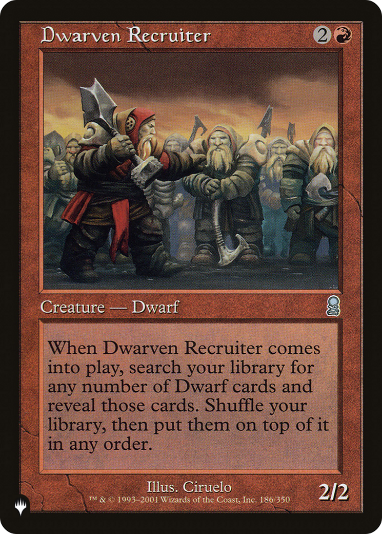 Dwarven Recruiter [The List] | Total Play