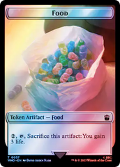 Horse // Food (0057) Double-Sided Token (Surge Foil) [Doctor Who Tokens] | Total Play