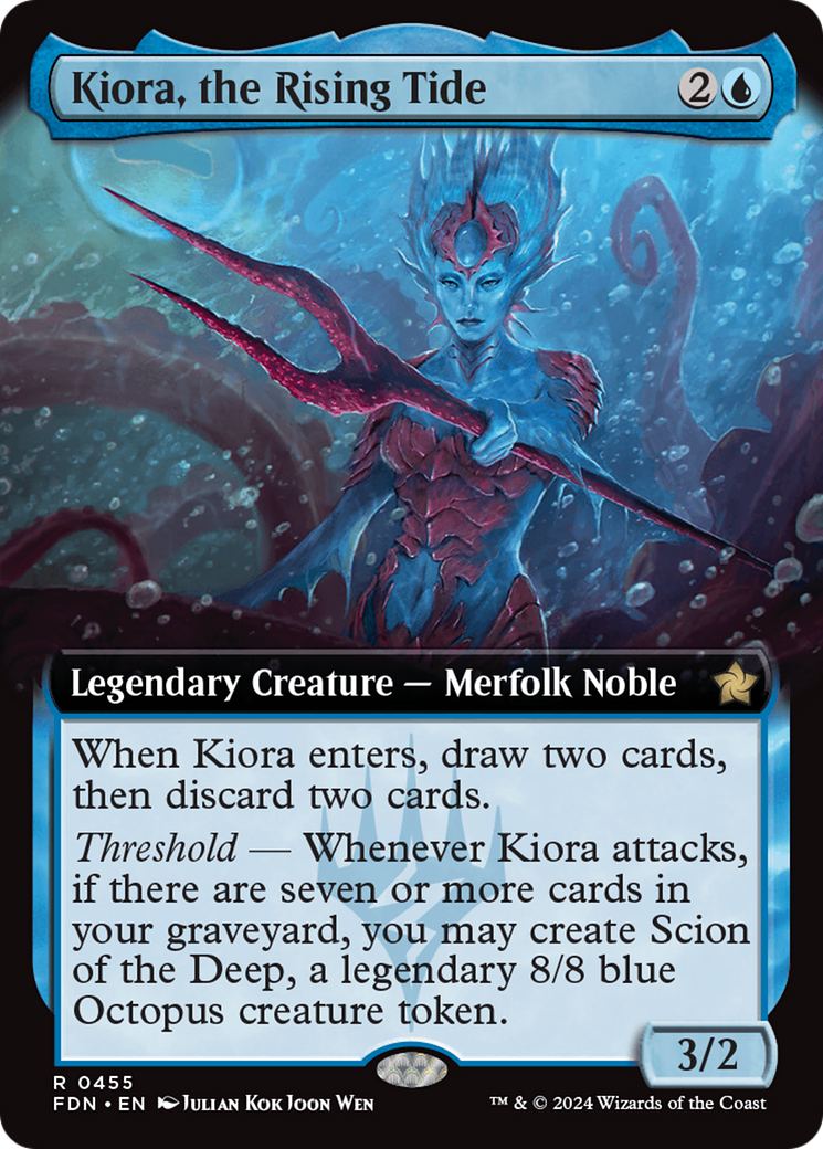 Kiora, the Rising Tide (Extended Art) [Foundations] | Total Play