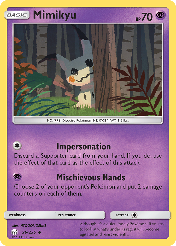 Mimikyu (96/236) [Sun & Moon: Cosmic Eclipse] | Total Play
