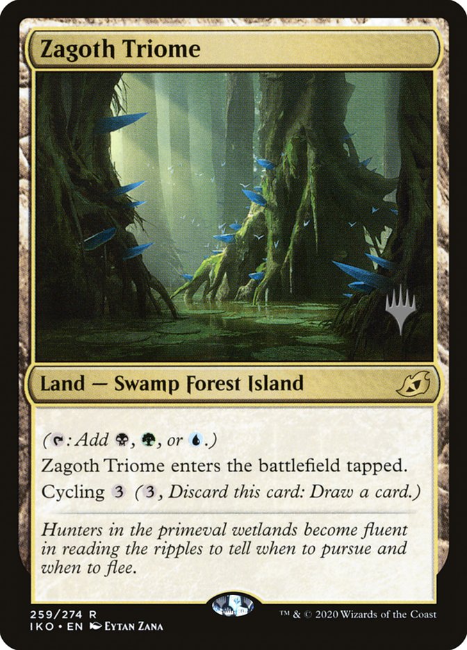 Zagoth Triome (Promo Pack) [Ikoria: Lair of Behemoths Promos] | Total Play