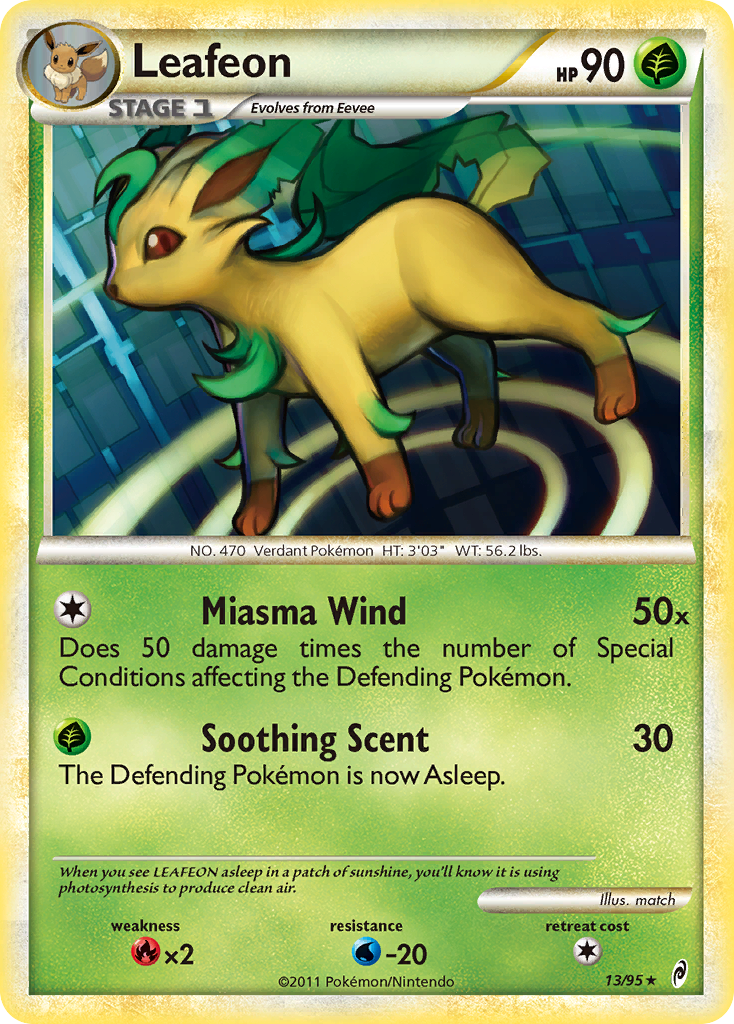 Leafeon (13/95) [HeartGold & SoulSilver: Call of Legends] | Total Play