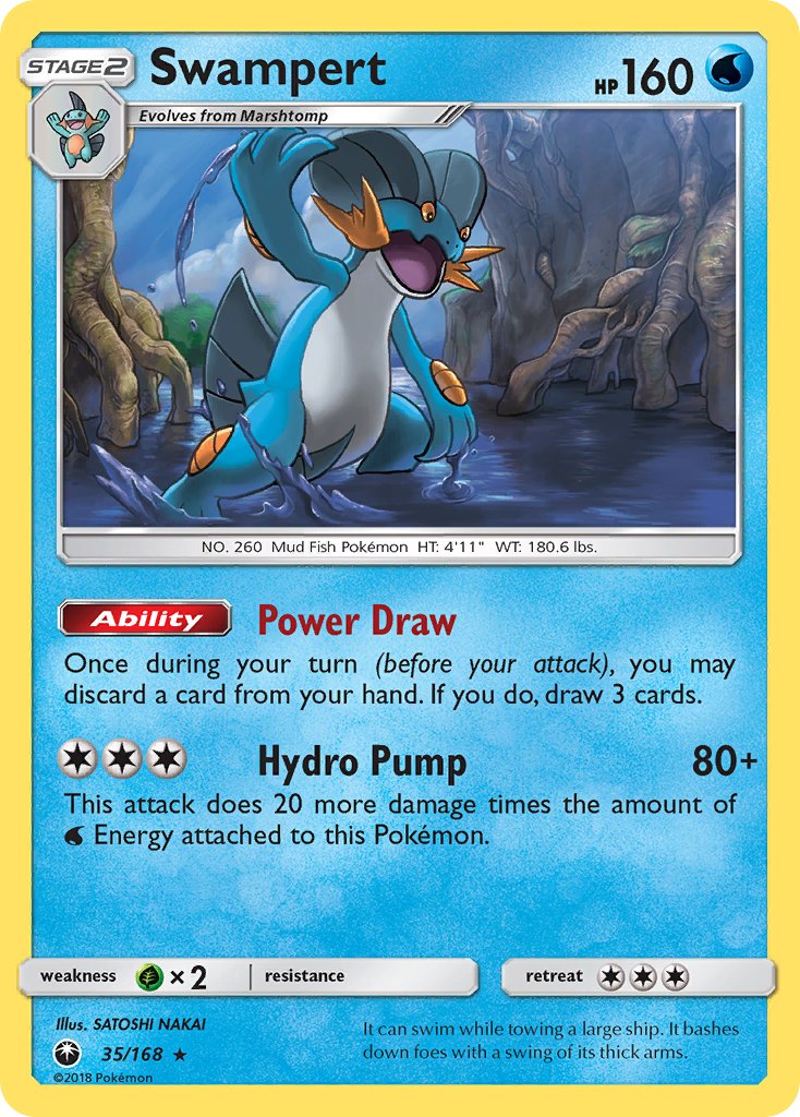 Swampert (35/168) (Theme Deck Exclusive) [Sun & Moon: Celestial Storm] | Total Play