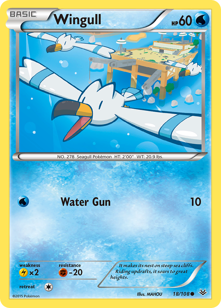 Wingull (18/108) [XY: Roaring Skies] | Total Play