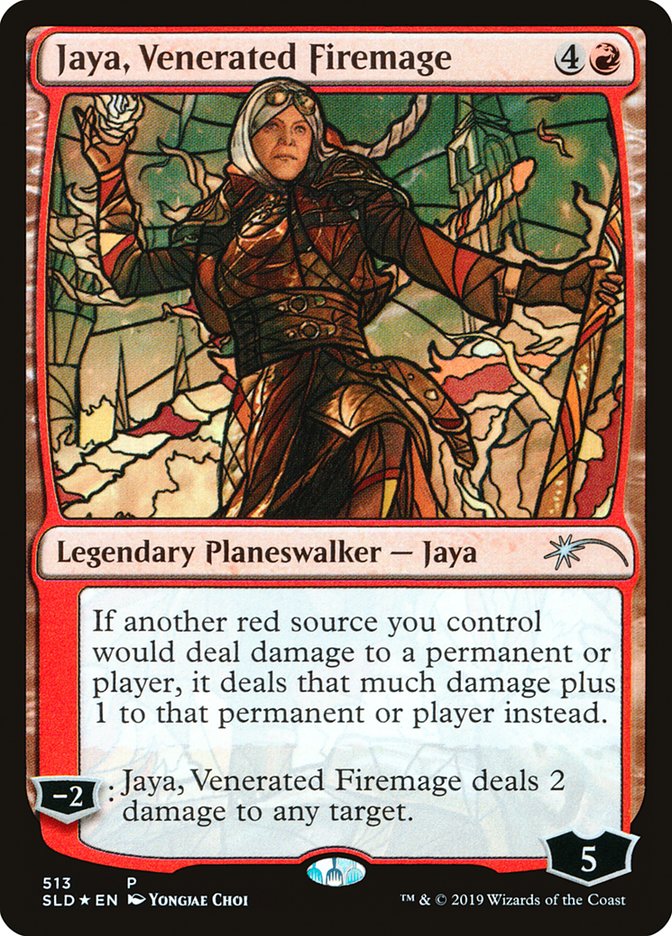 Jaya, Venerated Firemage (Stained Glass) [Secret Lair Drop Promos] | Total Play