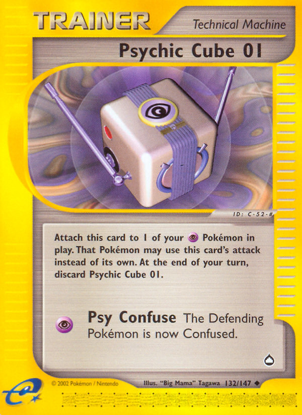 Psychic Cube 01 (132/147) [Aquapolis] | Total Play