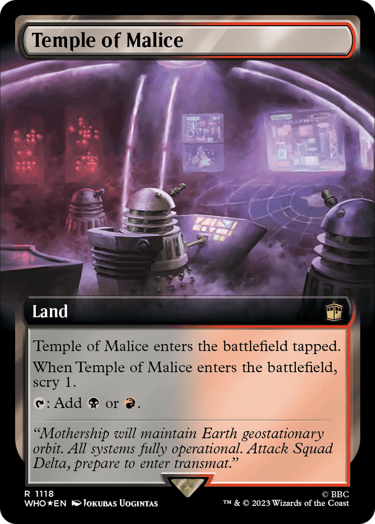 Temple of Malice (Extended Art) (Surge Foil) [Doctor Who] | Total Play