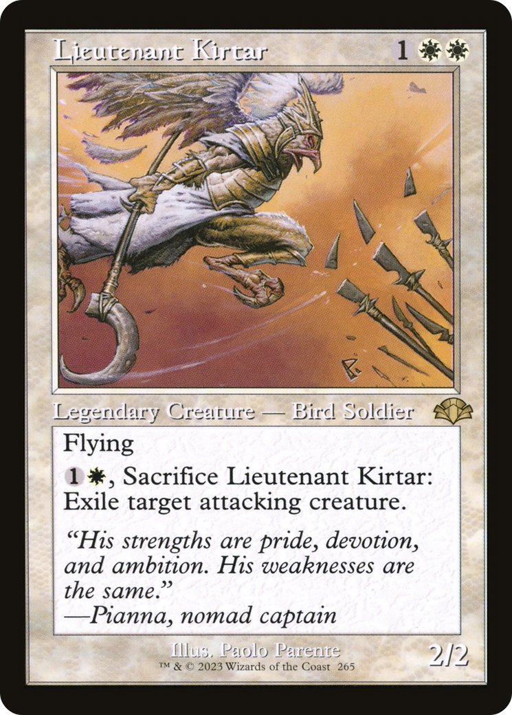 Lieutenant Kirtar (Retro) [Dominaria Remastered] | Total Play