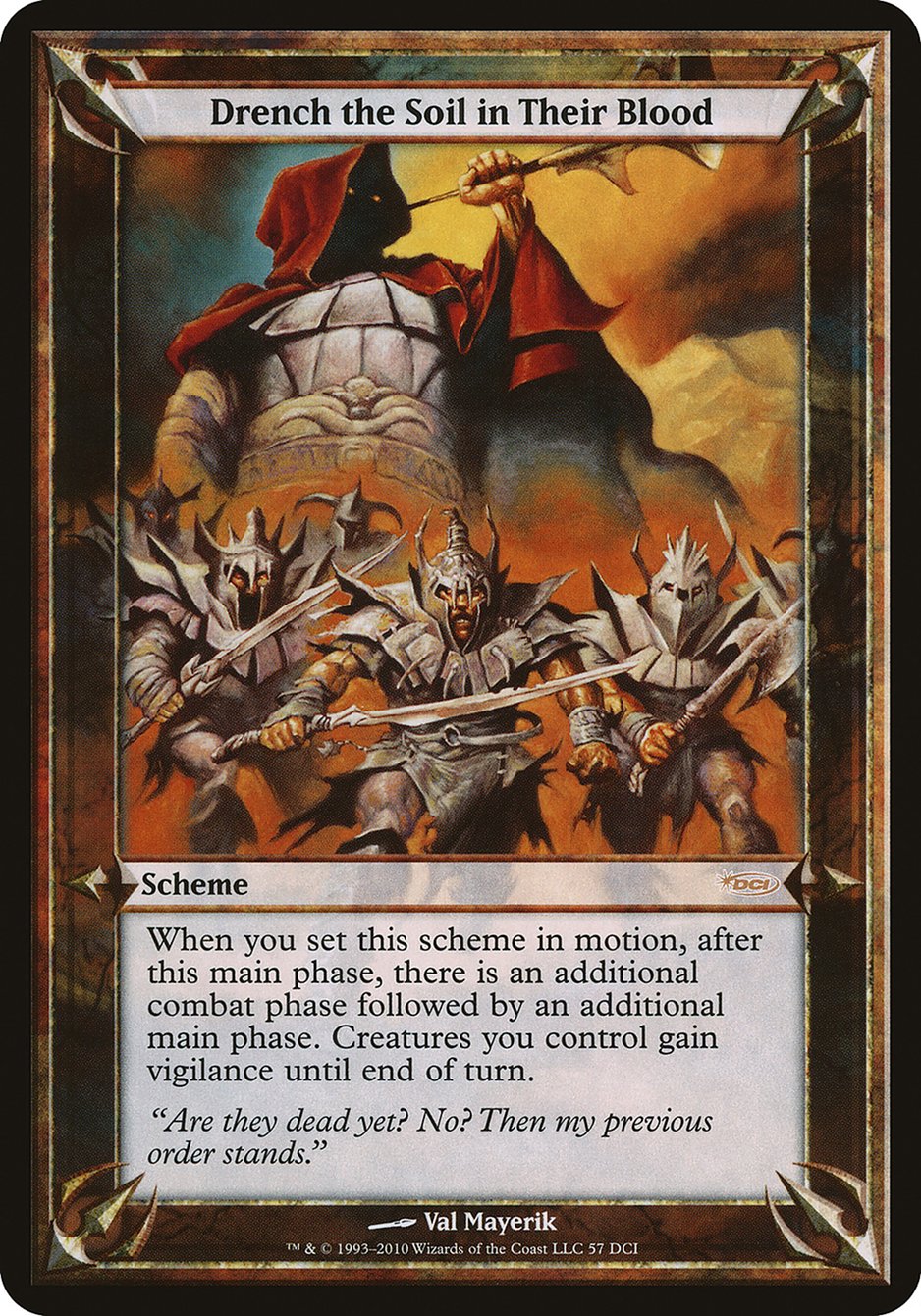 Drench the Soil in Their Blood (Schemes) [Promotional Schemes] | Total Play