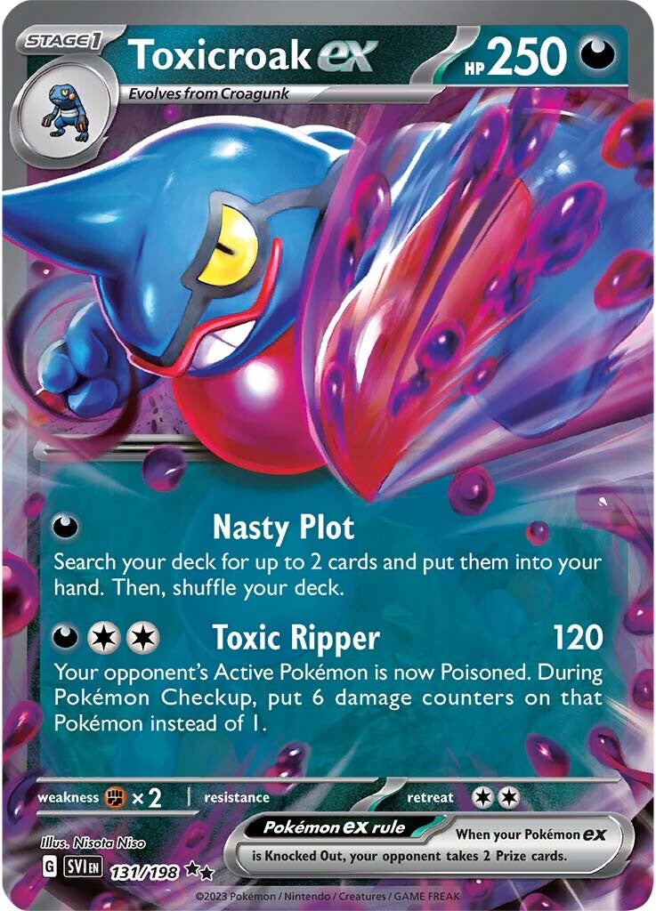 Toxicroak ex (131/198) [Scarlet & Violet: Base Set] | Total Play